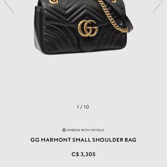 Gucci marmont small shoulder bag - Picture 2 of 8